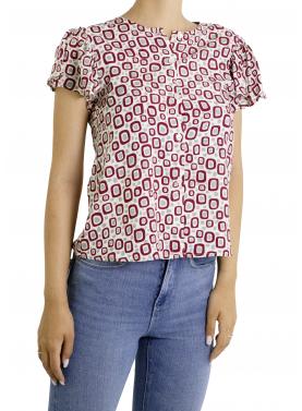 Camicia fantasia con volant